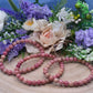Bracciale 6 mm rodonite pietra naturale
