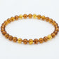 Bracciale 6mm Ambra naturale dettaglio