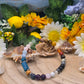 Bracciale 7 Chakra e Apatite blu naturale