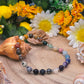 Bracciale 7 Chakra e acciaio
