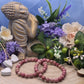 Bracciale 8 mm rodonite pietra naturale