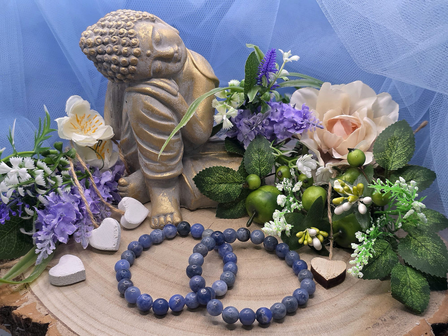 Bracciale 8mm Sodalite naturale