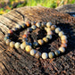 Bracciale 8mm diaspro oceano pietra naturale