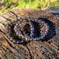 Bracciale 8mm quarzo fumé pietra naturale