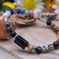 Bracciale  Chakra e tormalina nera naturale