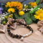 Bracciale Occhio di tigre e Perla naturali