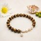 Bracciale Occhio di tigre e perla naturale 3
