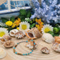 Bracciale Turchese e Pietra paesina naturale