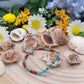 Bracciale Turchese e diaspro rosso naturali