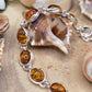 Bracciale in Ambra naturale e argento dettaglio