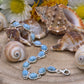 Bracciale in Larimar naturale su argento