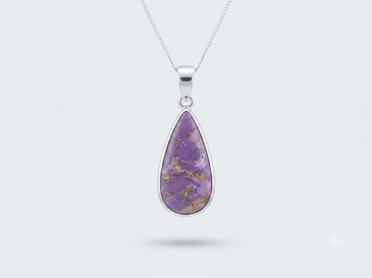 Ciondolo Fosfosiderite naturale dettaglio