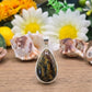Ciondolo Goccia Pietersite naturale su argento