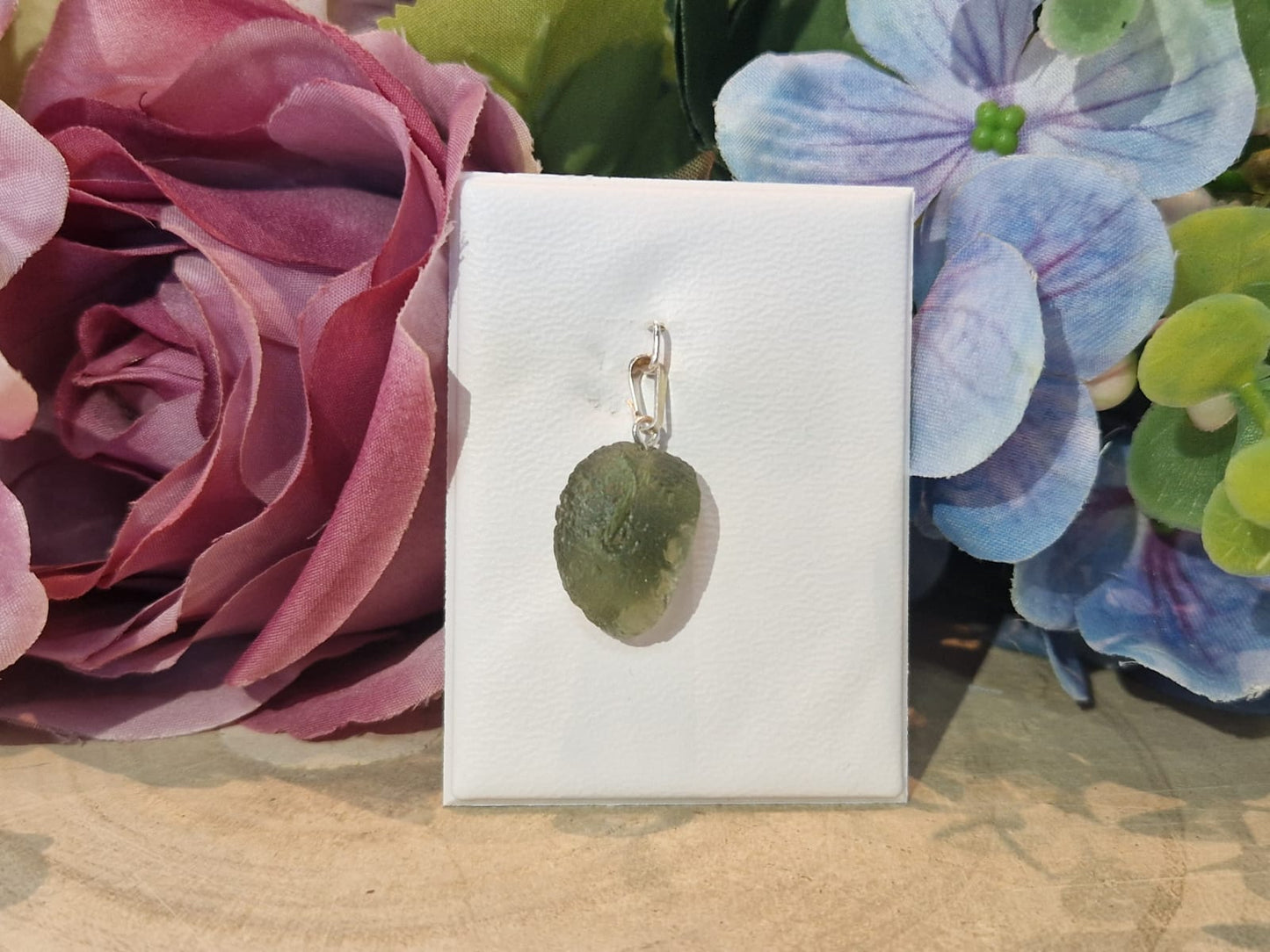 Ciondolo Moldavite pietra naturale