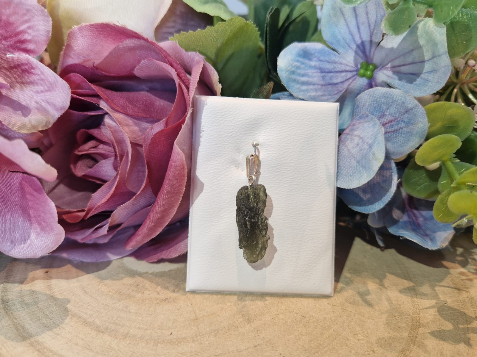 Ciondolo Moldavite pietra naturale 2