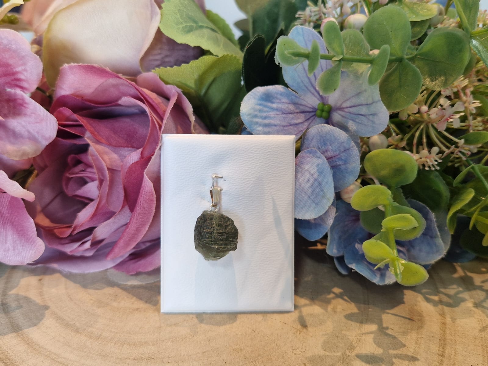 Ciondolo Moldavite pietra naturale 4