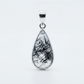 Ciondolo Quarzo Tormalina e argento dettaglio