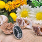Ciondolo Serafinite naturale e argento