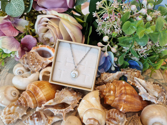 Ciondolo cuoricino Occhio di Santa Lucia