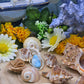 Ciondolo goccia in Larimar su argento
