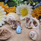 Ciondolo goccia piccolo Larimar naturale e argento 2