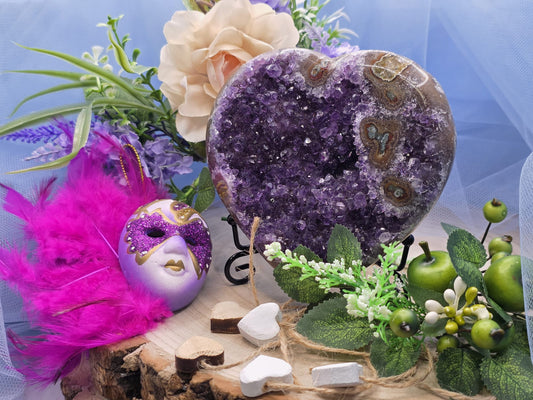 Cuore ametista naturale