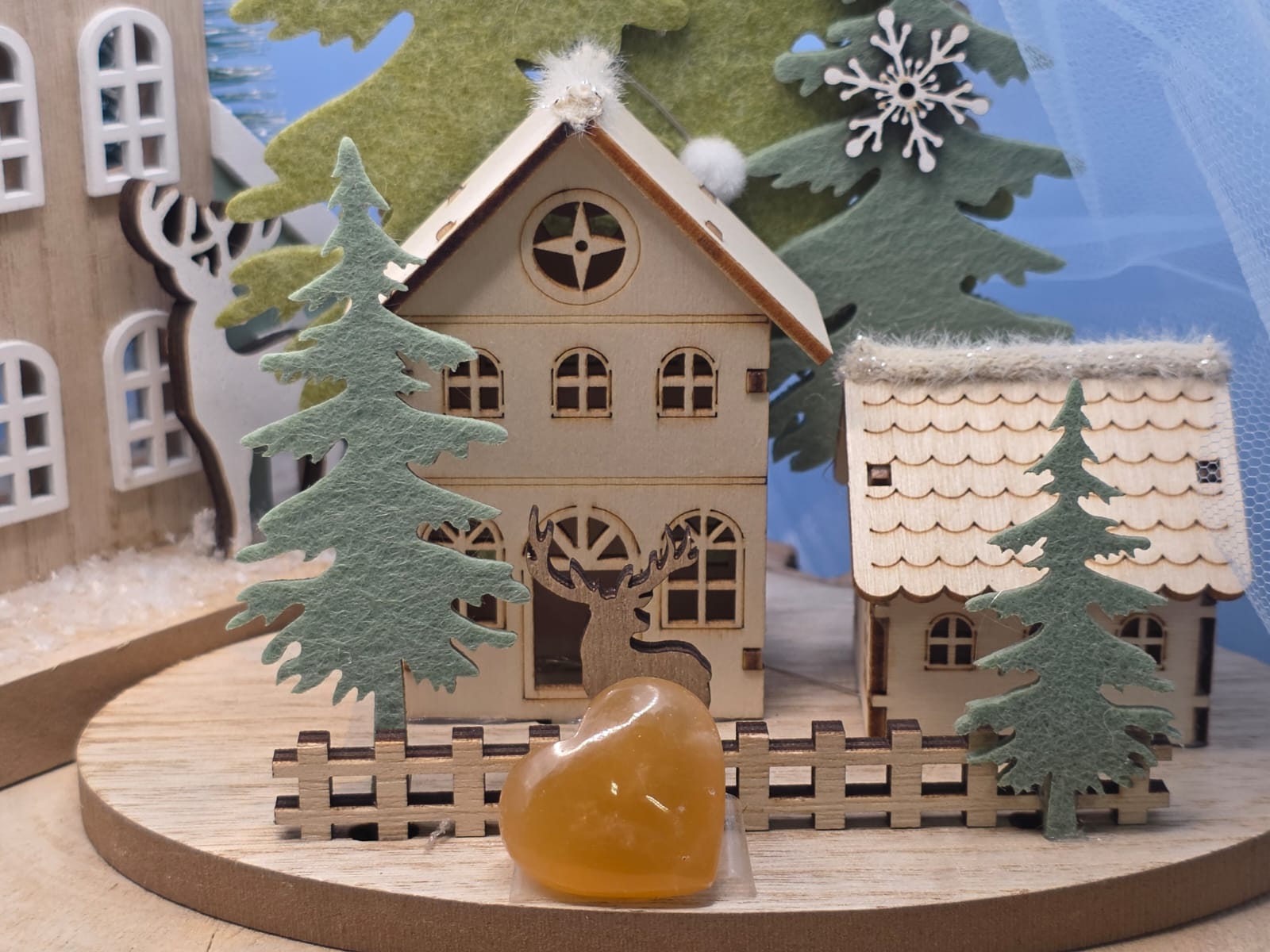 Cuore calcite arancio pietra naturale 