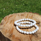 Bracciale 8 mm magnesite pietra naturale