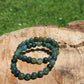 Bracciale 8 mm agata muschiata pietra naturale