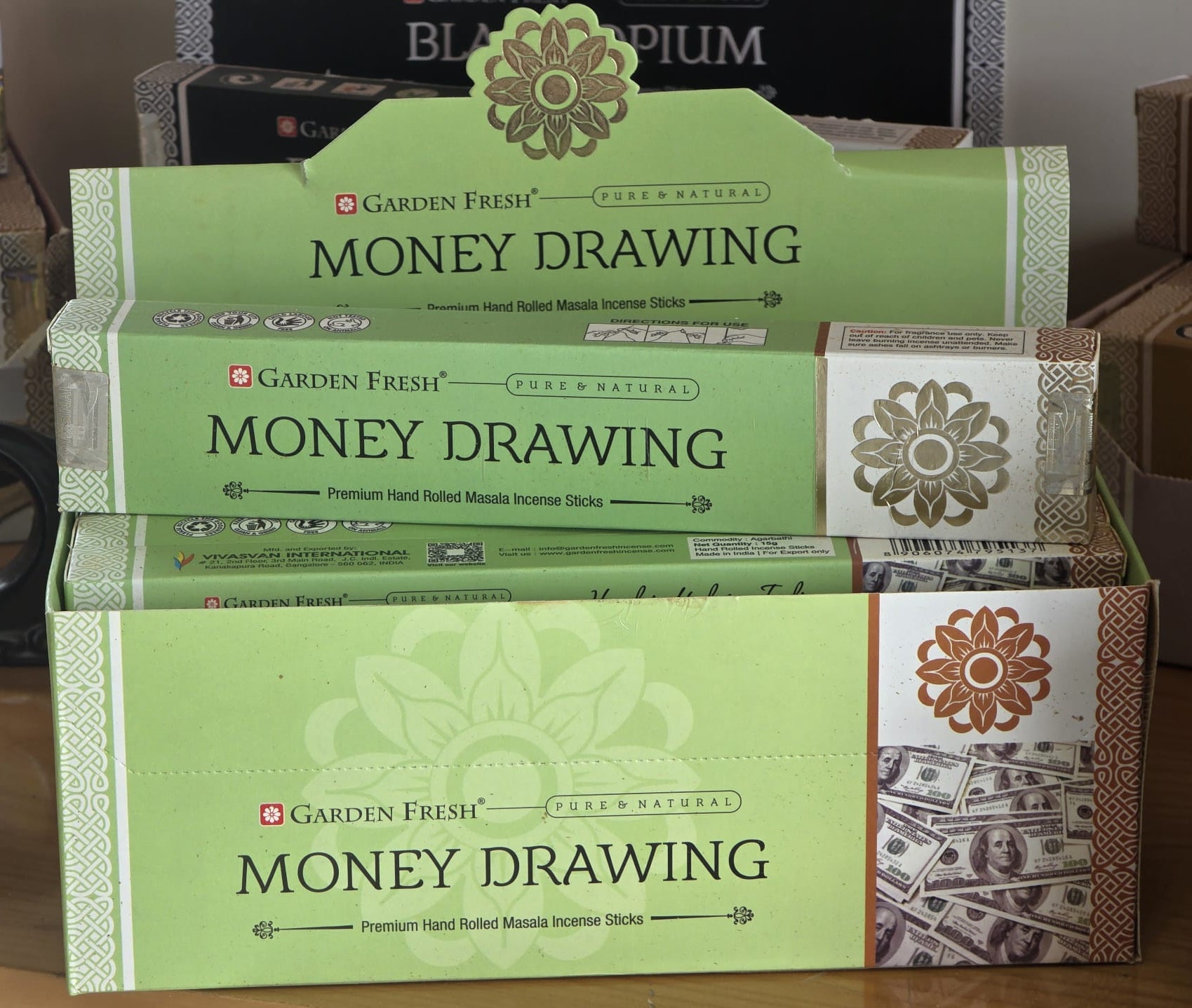 Incenso Garden Fresh Money drawing