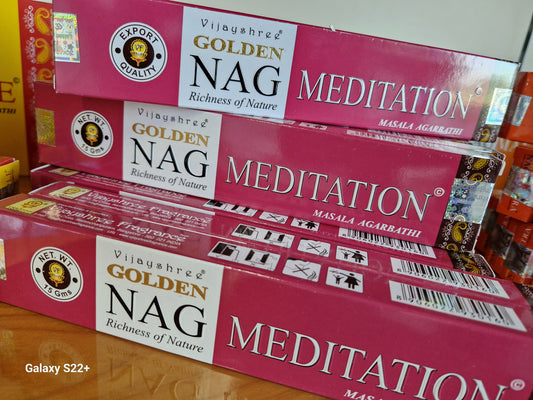 Incenso Golden Nag Meditation