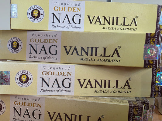 Incenso Golden Nag Vaniglia