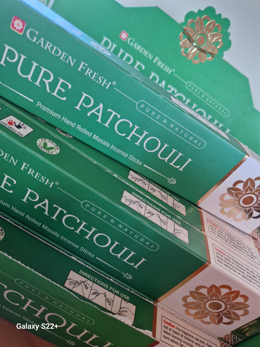 Incenso Pure Patchouli, Garden Fresh