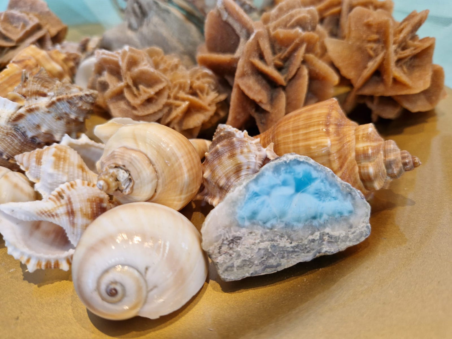 Larimar levigato pietra naturale 14.3