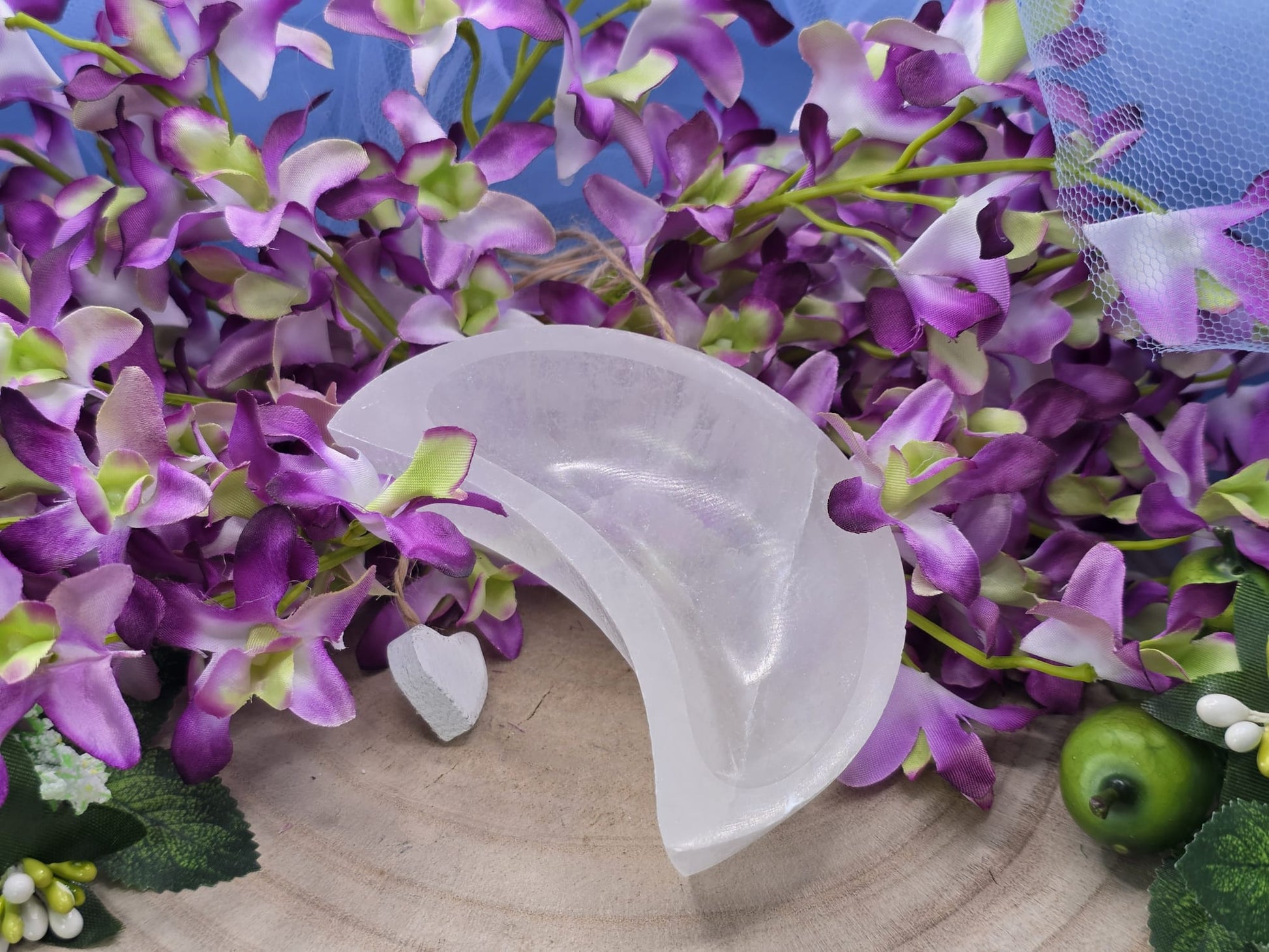 Luna selenite naturale