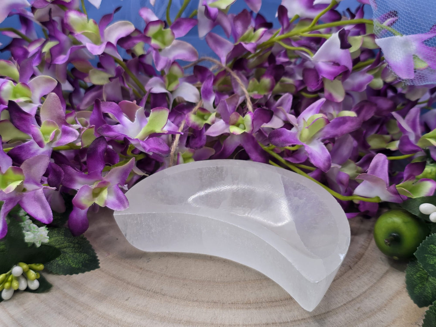 Luna selenite naturale