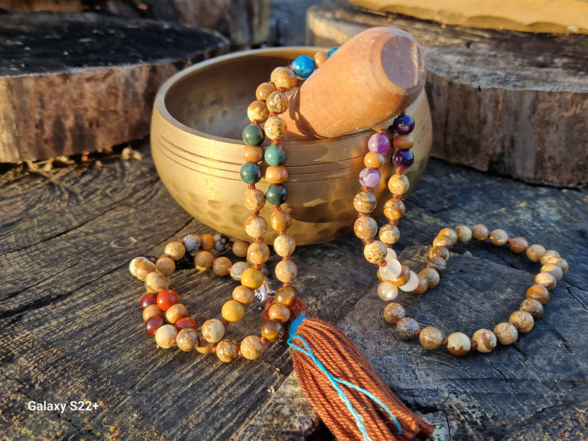 Mala 108 pietre 7 chakra