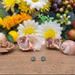 Orecchini a lobo Labradorite naturale e argento