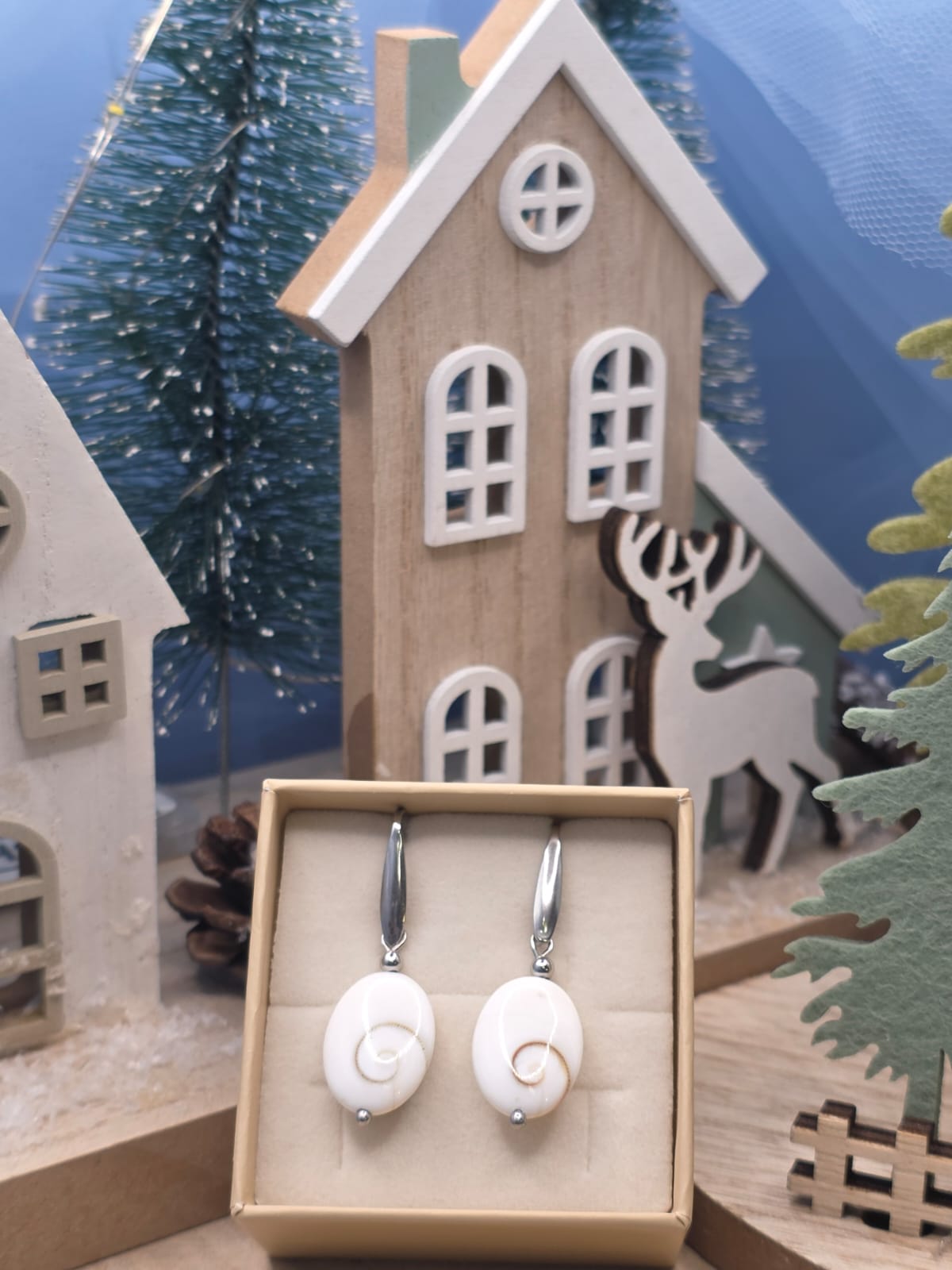 Orecchini santa lucia naturale