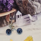 Orecchini perno 6mm sodalite naturale