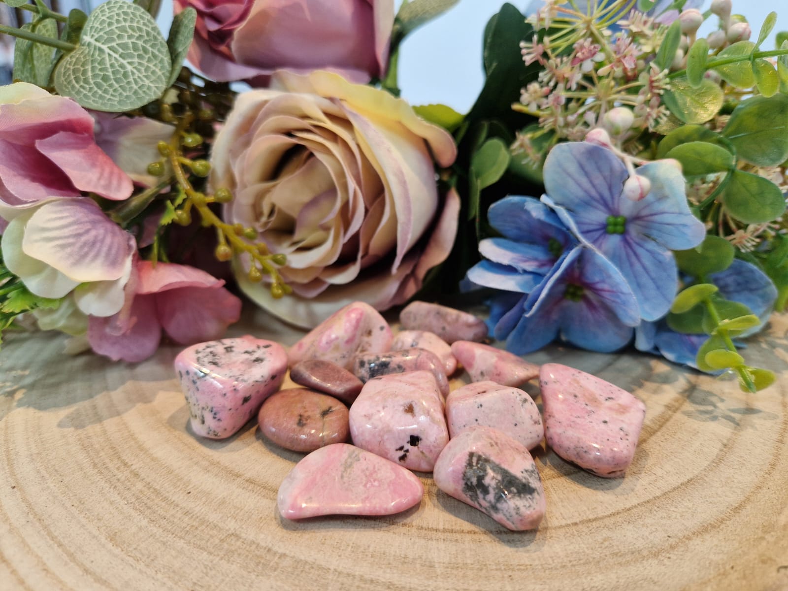 Rodonite pietra naturale burattata