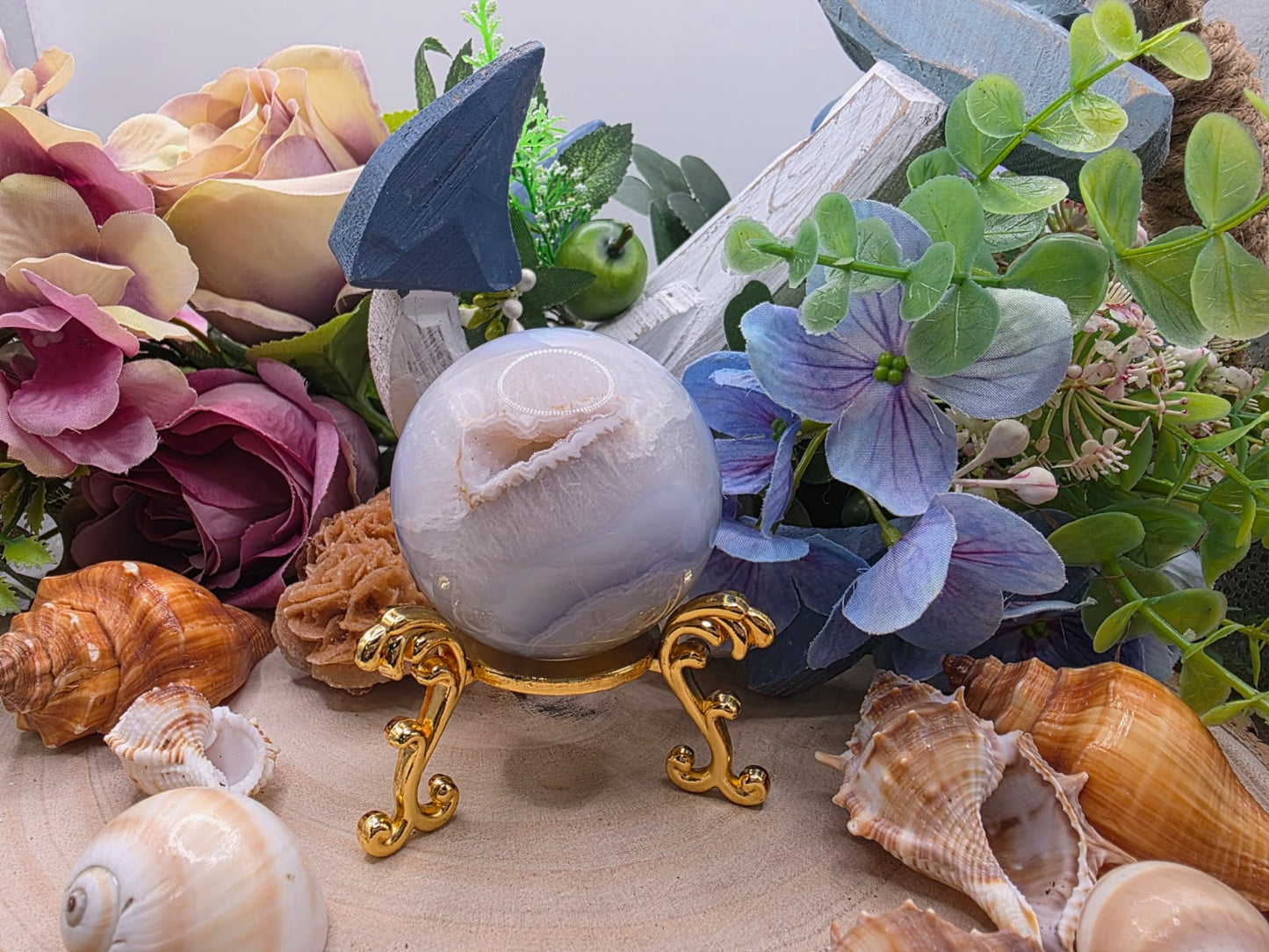 Sfera Calcedonio 5cm pietra naturale