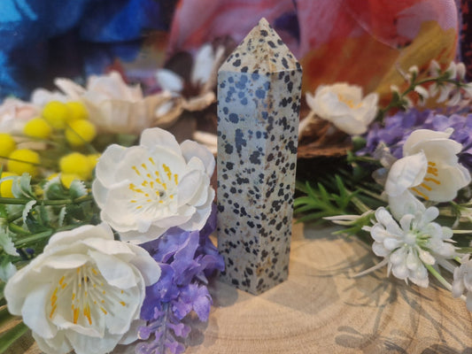 Torre diaspro dalmata 8/10 cm pietra naturale