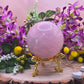 Sfera Quarzo rosa 7cm pietra naturale