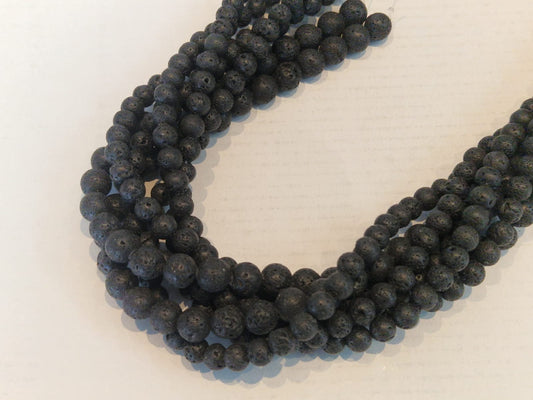 Pietra lavica tondo nero fili di pietra naturale