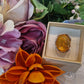 Anello Ambra e argento