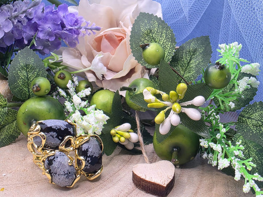 anello fiocco di neve naturale