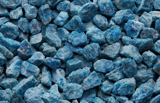 Apatite blu grezza pietra naturale