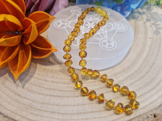 Collana ambra naturale per bimbo