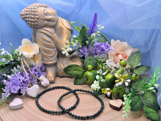 bracciale 4mm Eliotropio naturale